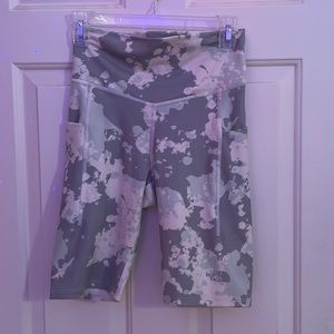 North face biker shorts with phone pocket